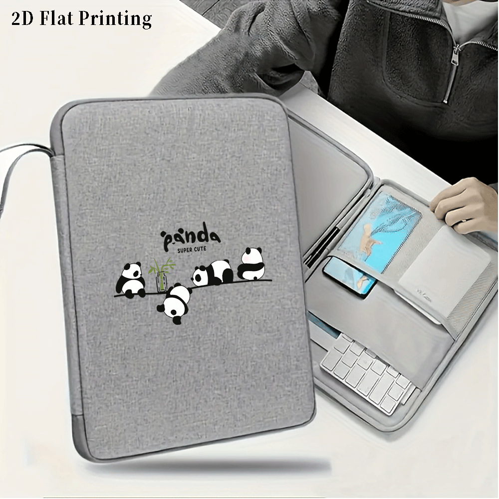 Tablet And Accessories Bag - Panda Print Tablet Sleeve Bag 10.9/12.9