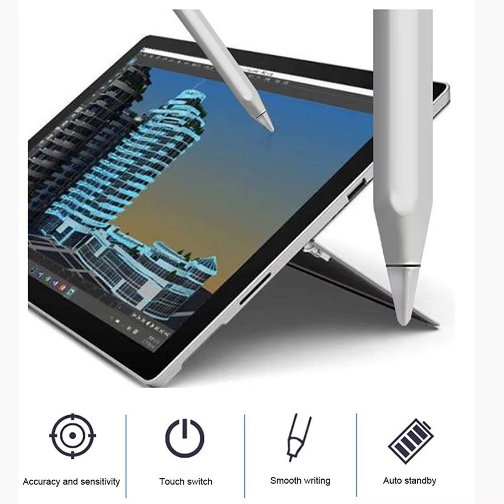 Double Rubber Head 3 in 1 Styl - Drawing Tablet Pen Accessories ulasan dan harga