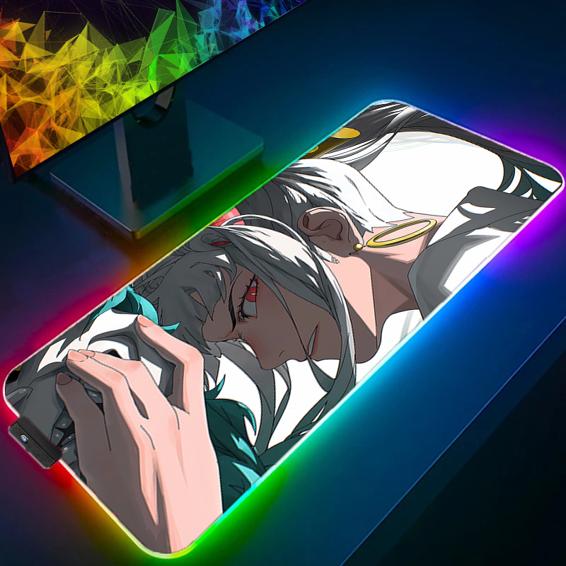 RGB LED Mouse Pad Office Desk  - Tablet Gaming Accessories ulasan dan harga
