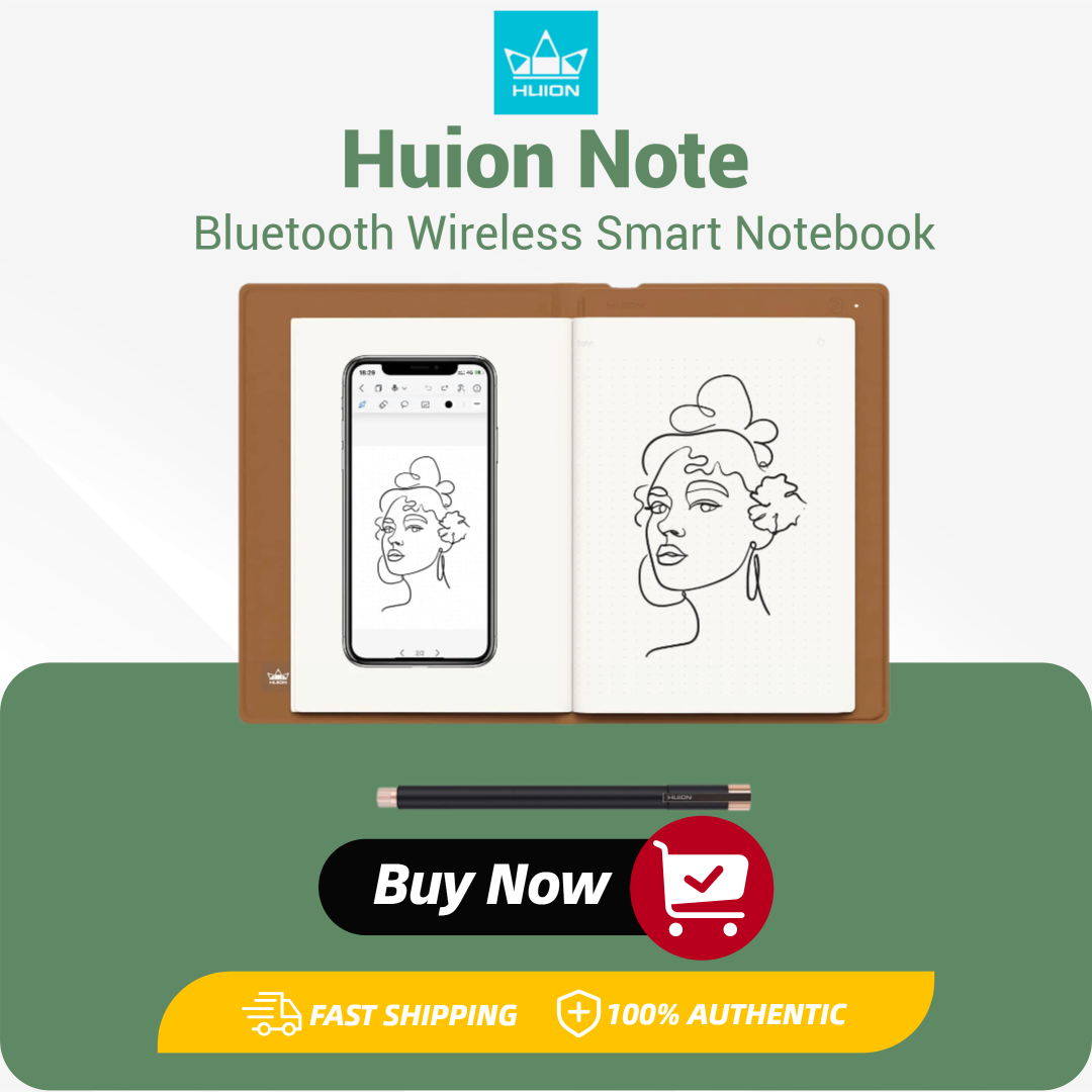 Huion Note Smart Notebook Wire - Huion Tablet Accessories ulasan dan harga
