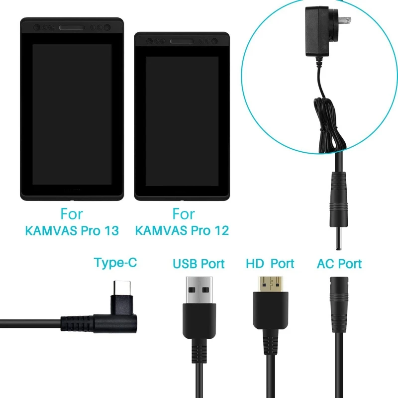 3 IN 1 Cable CB01 ONLY Compati - Huion Tablet Accessories ulasan dan harga
