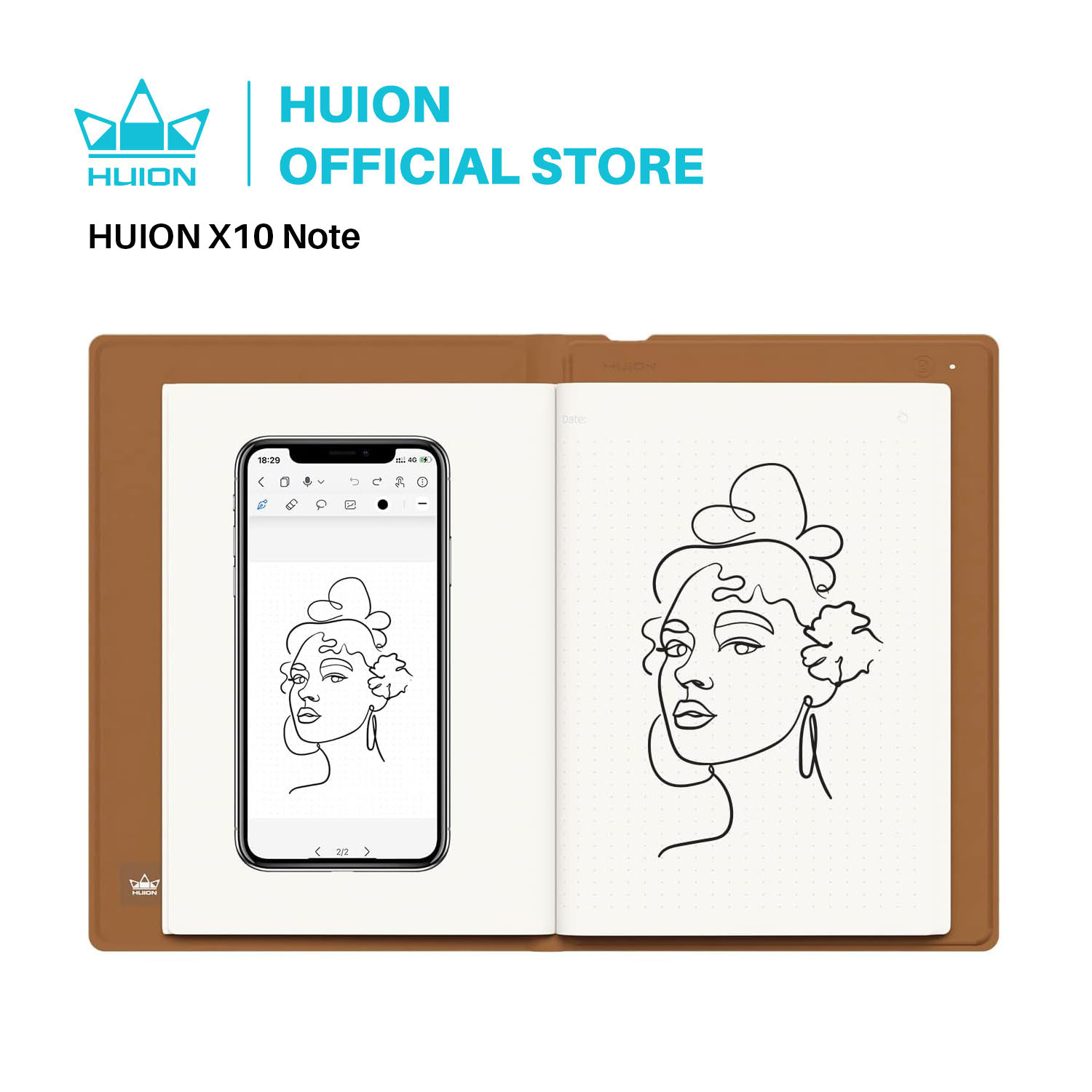 HUION Note 2-in-1 Digital Note - Huion Tablet Accessories ulasan dan harga