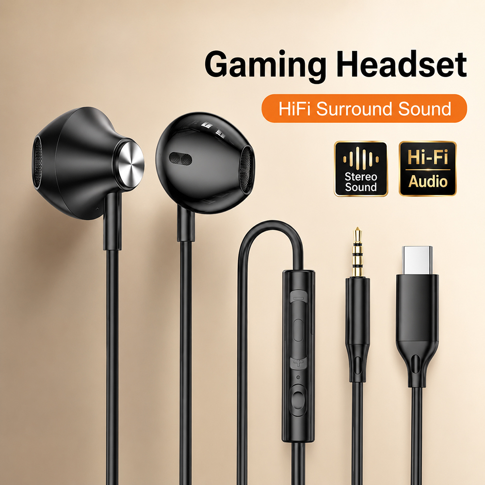 HiFi Surround Headphones Bass  - Tablet Gaming Accessories ulasan dan harga