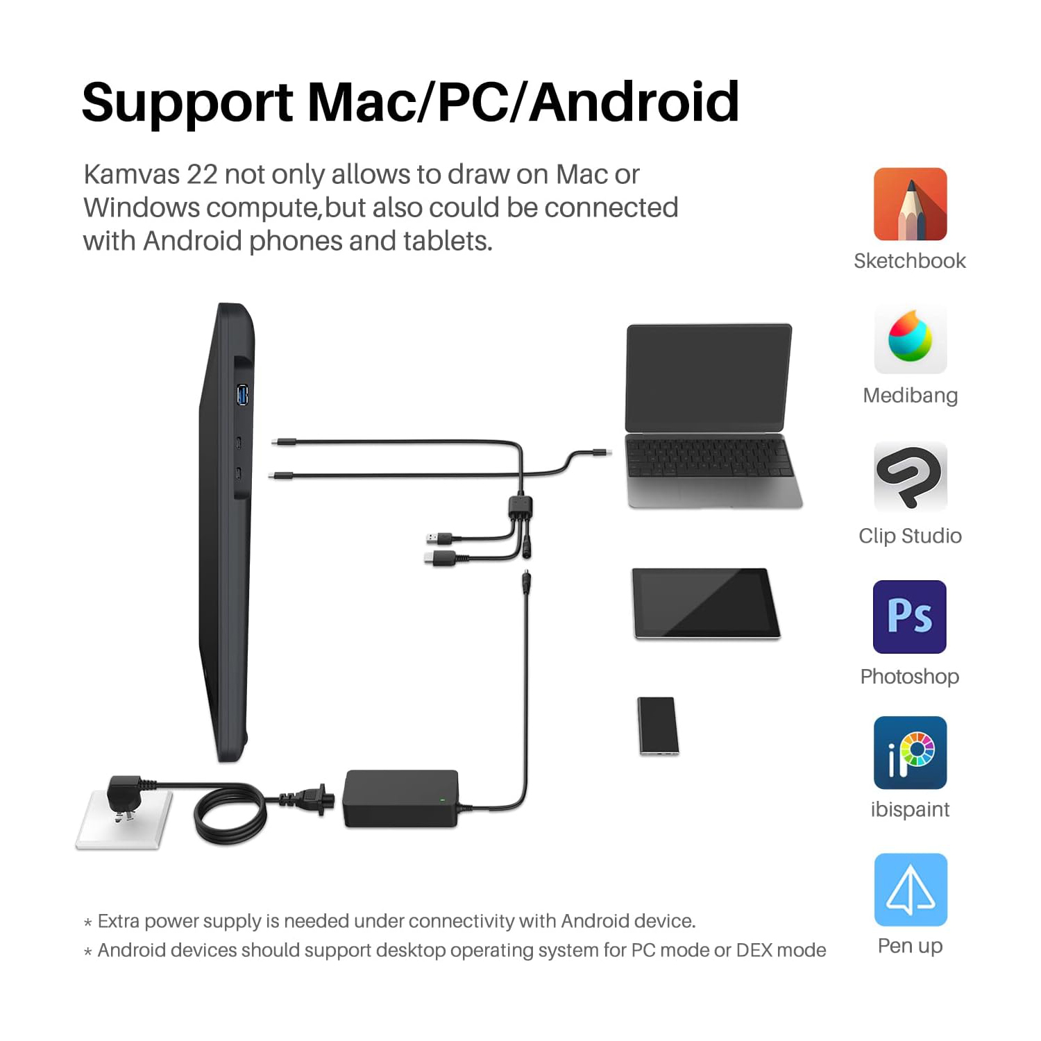 Huion Kamvas 22 Graphic Tablet - Huion Tablet Accessories ulasan dan harga