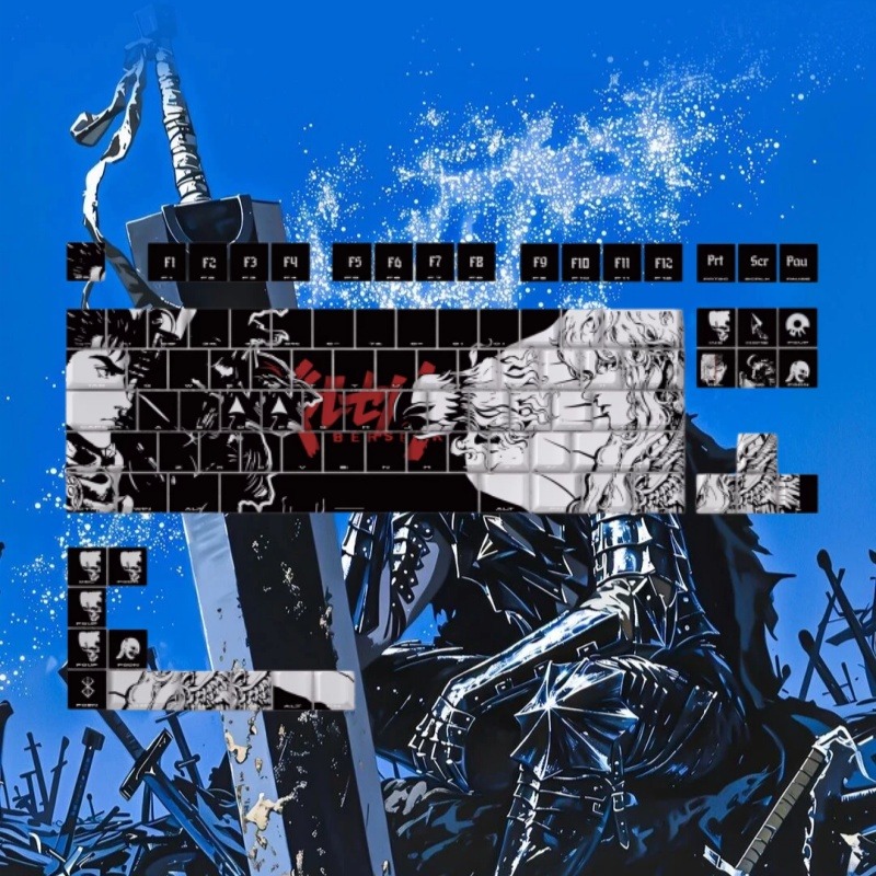 BERSERK Theme Anime Keycap 98  - Tablet Gaming Accessories ulasan dan harga