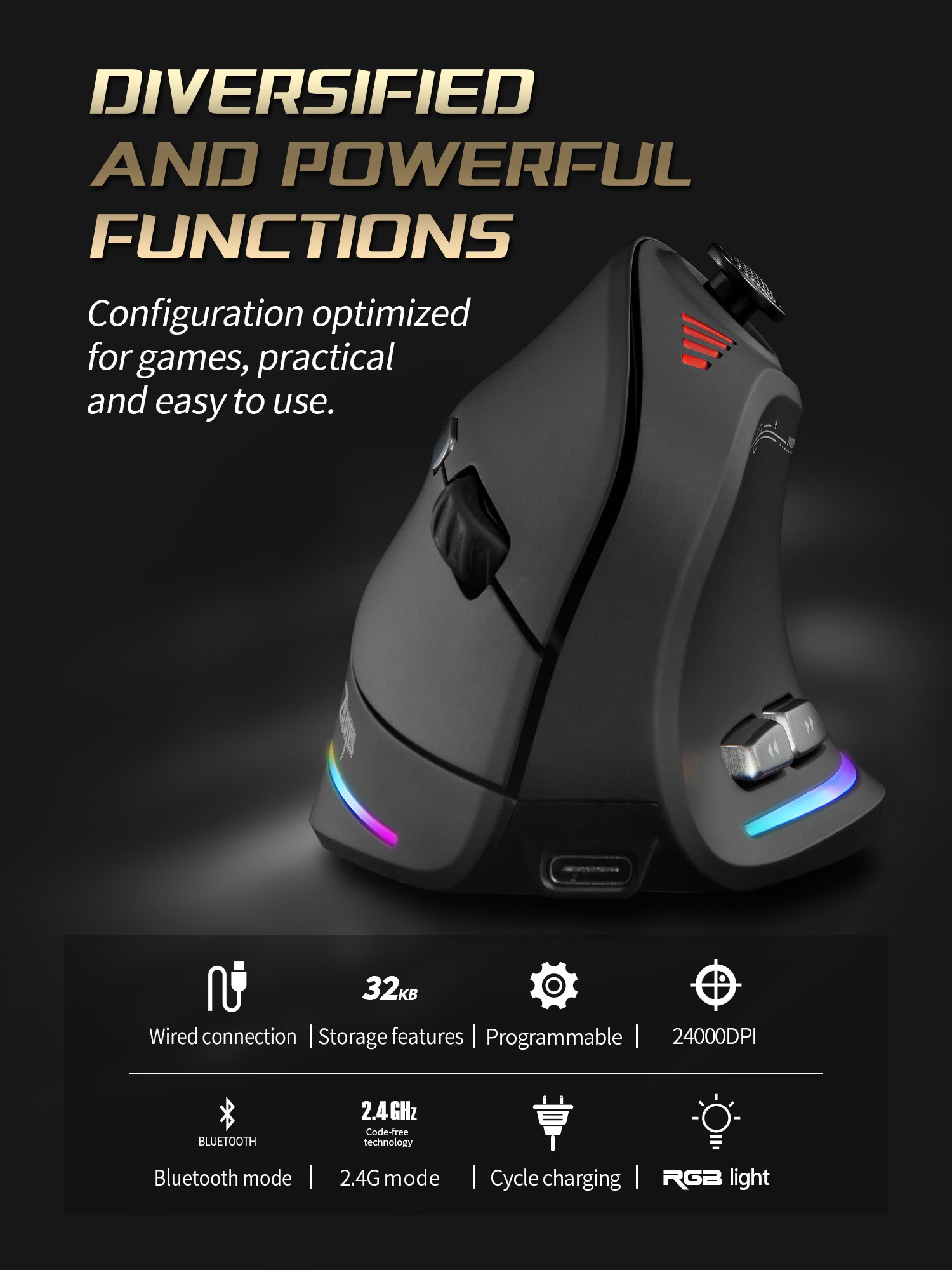 Jomaa RGB Backlit Wireless Ver - Tablet Gaming Accessories ulasan dan harga