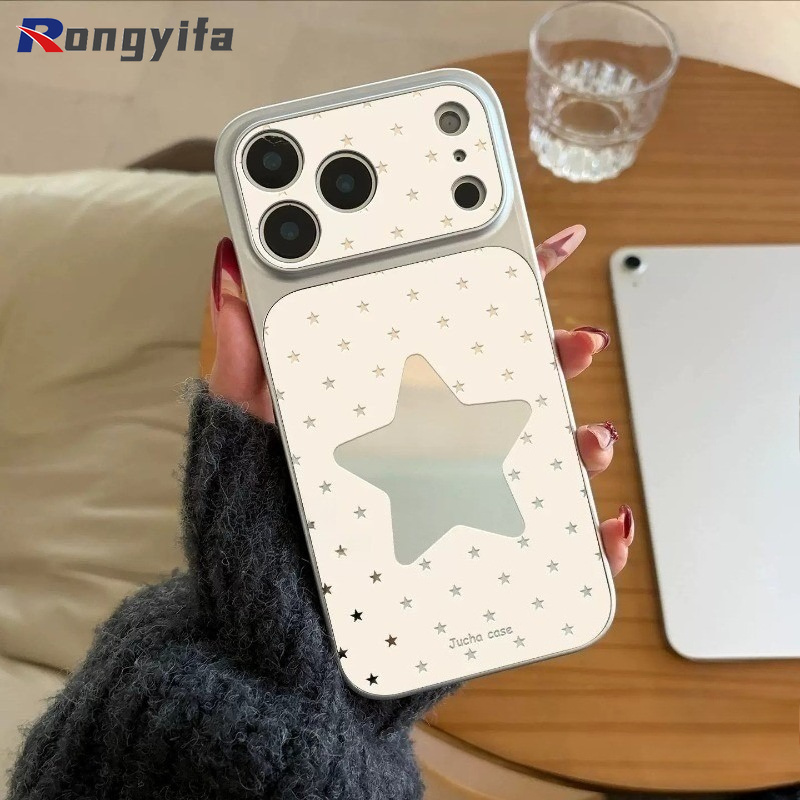 Cute Hollow Stars Mirror Phone - Huawei Mate 60 ulasan dan harga