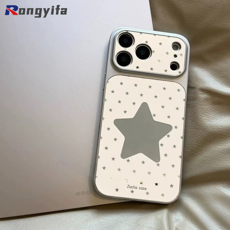 Cute Hollow Stars Mirror Phone - Huawei Mate 60 ulasan dan harga